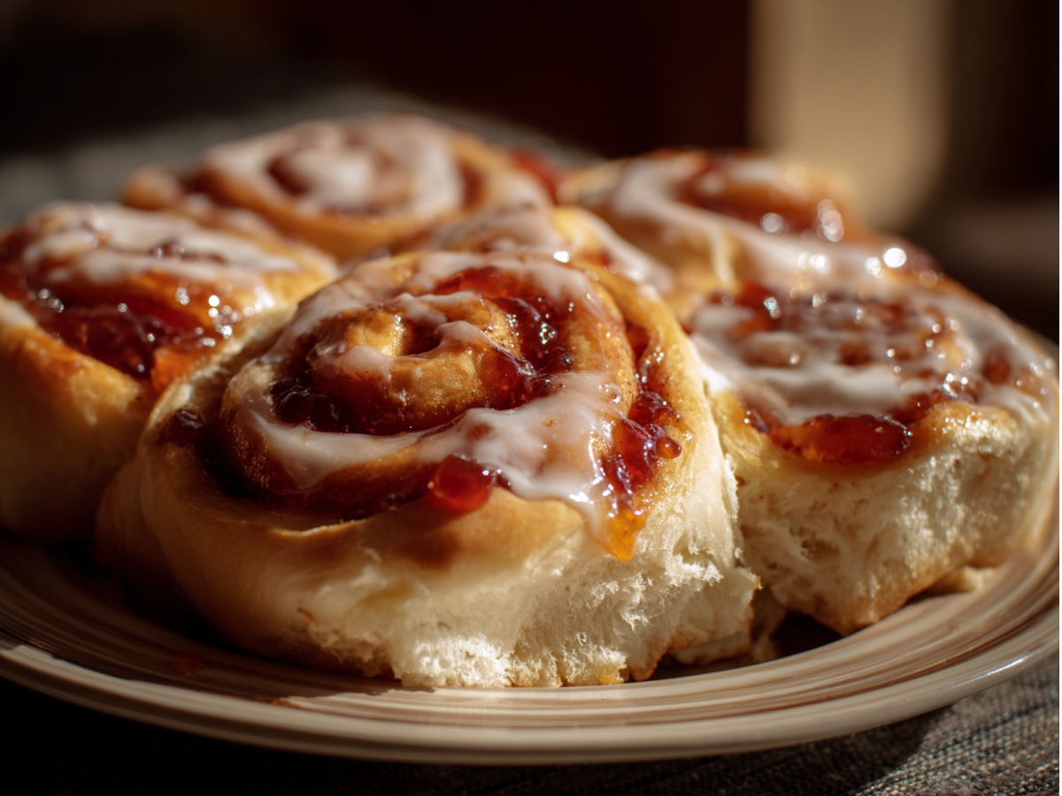 Soft and Gooey Cinnamon Rolls .