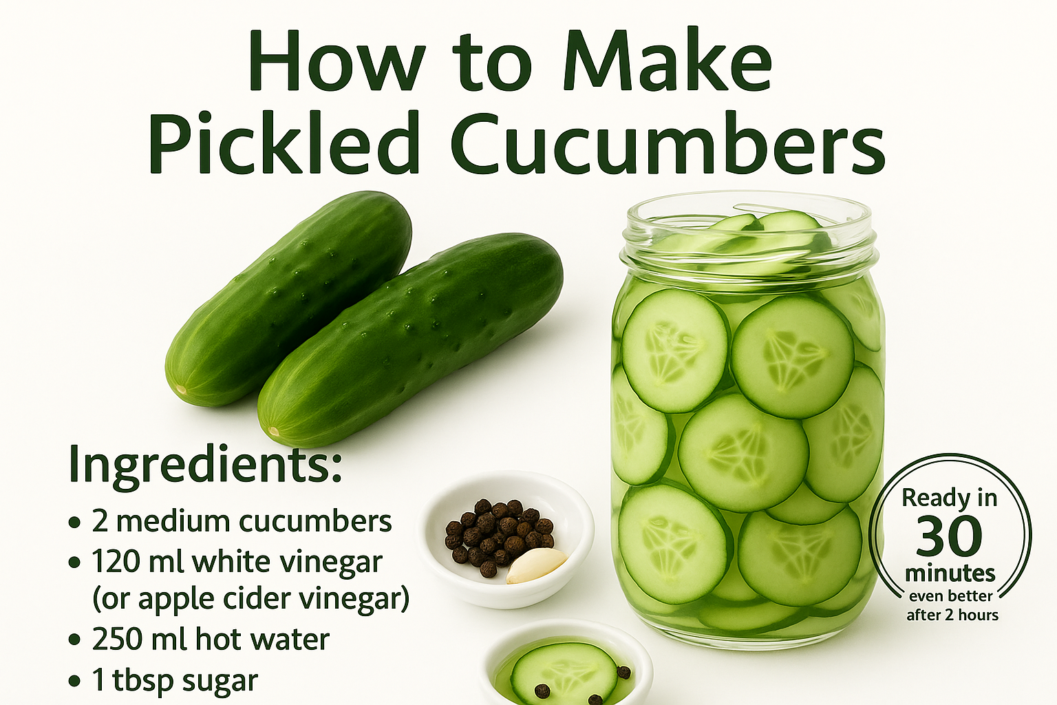 How to Make Pickled Cucumbers at Home