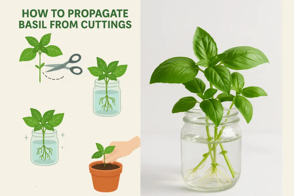 propagate basil from cuttings