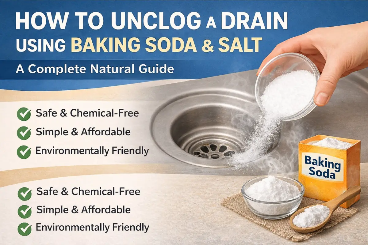 Unclog a Drain with Baking Soda and Salt