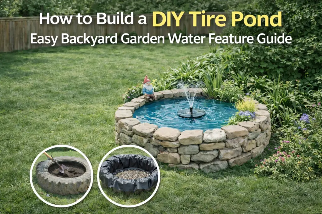 How to Build a DIY Tire Pond: Easy Backyard Garden Water Feature Guide