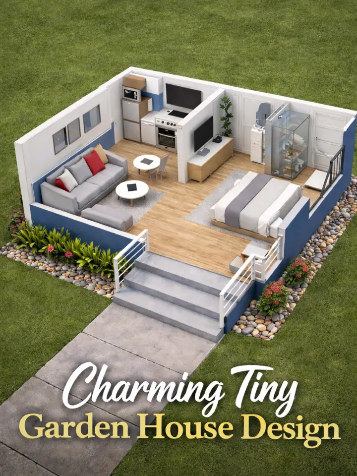 tiny garden house design