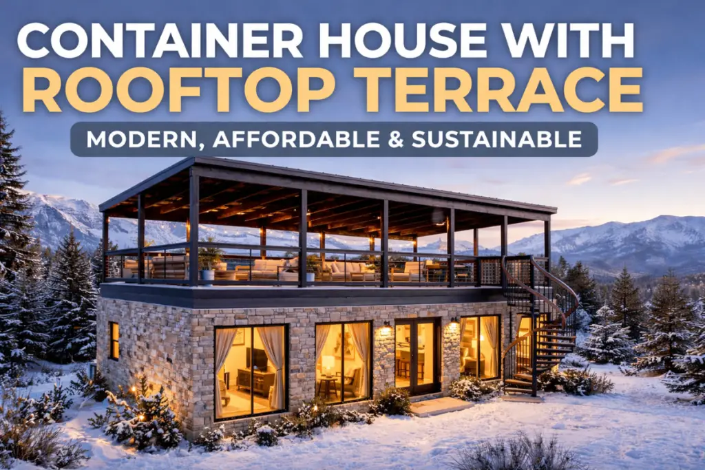 container house with rooftop terrace