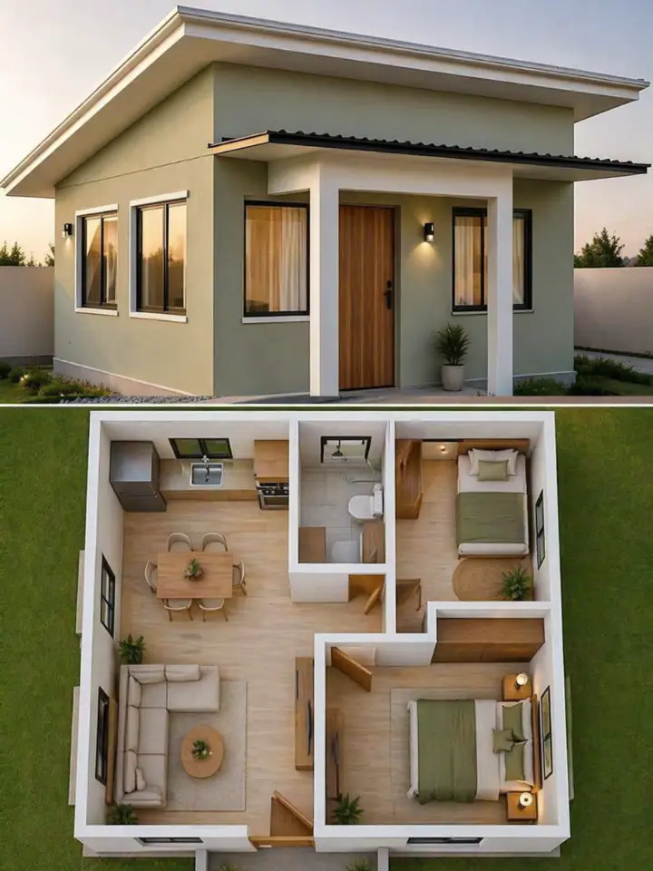 small modern house design 2 bedroom