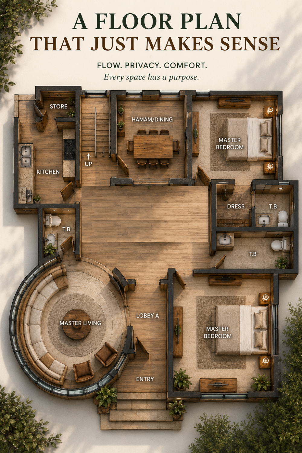 Off-Grid Cabin Layout